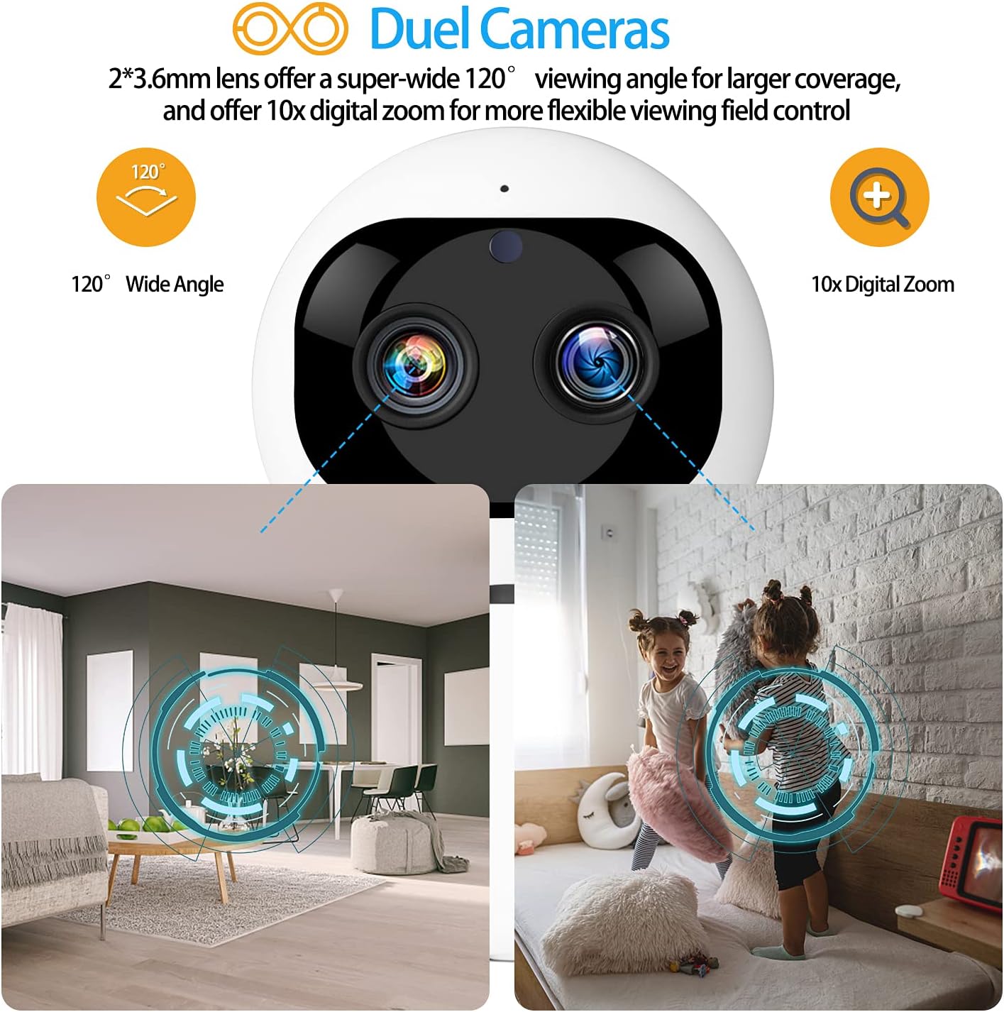 Intelligent Panoramic Camera HD IP Camera - الصورة 3