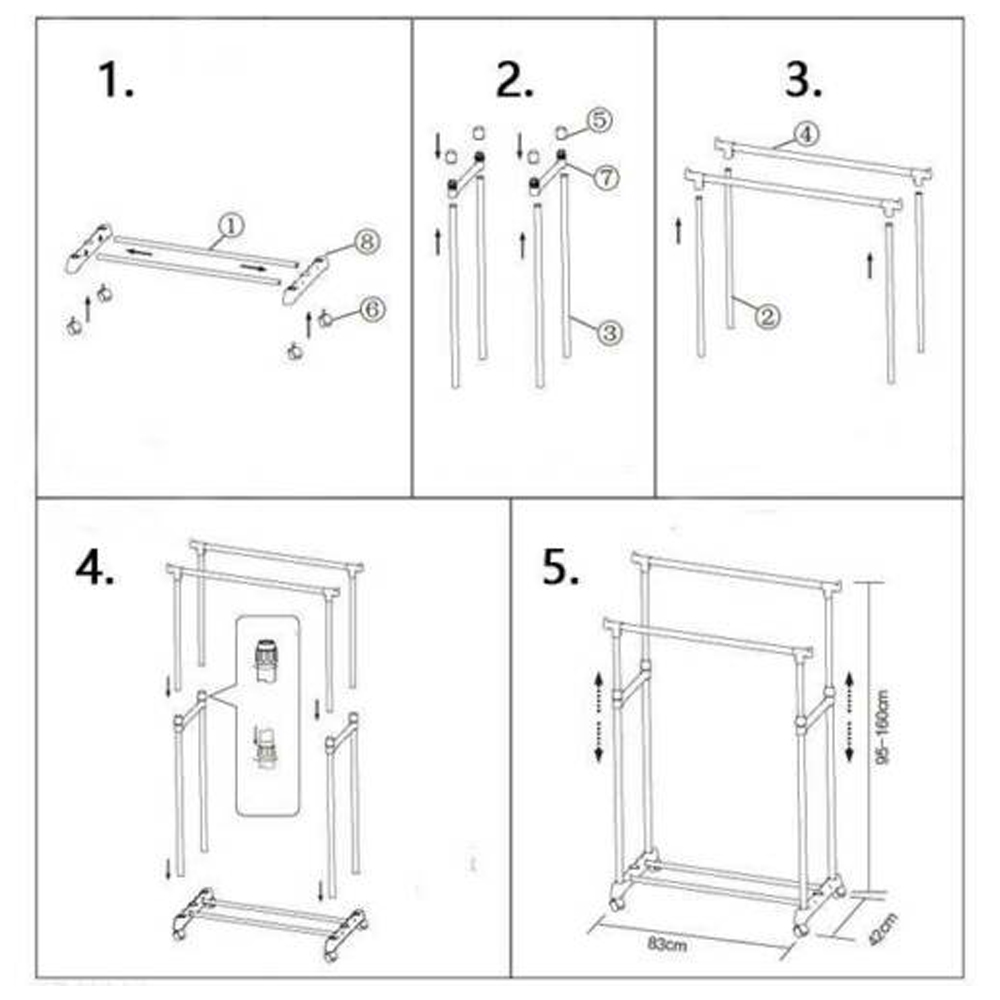 استاند ملابس زوجي - الصورة 3