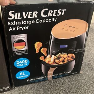 • قلاية هوائية 6 Silver Crest Liter Black